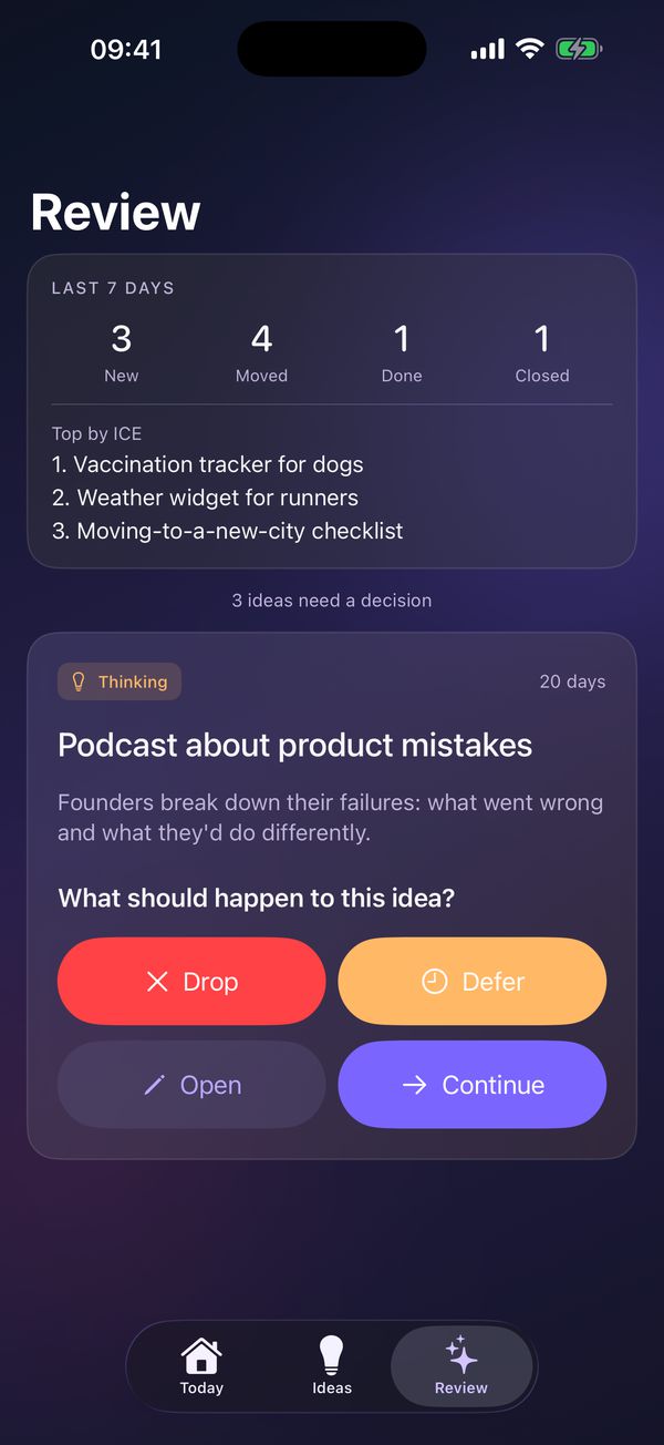 Review with the weekly digest